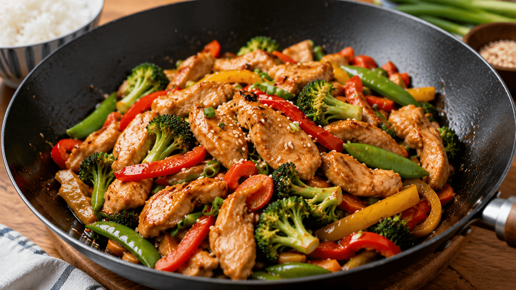 Perfect homemade chicken stir fry showing the results of avoiding common chicken stir fry mistakes