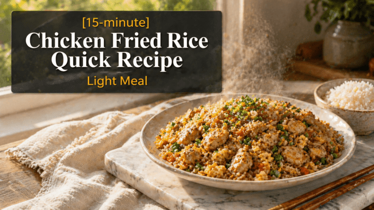 15-Minute Chicken Fried Rice Stir Fry – Quick Recipe