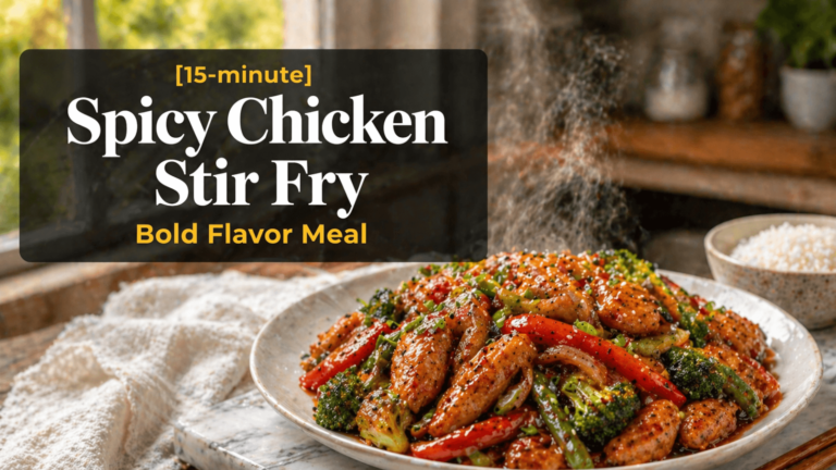 15-Minute Spicy Chicken Stir Fry – Bold Flavor Meal