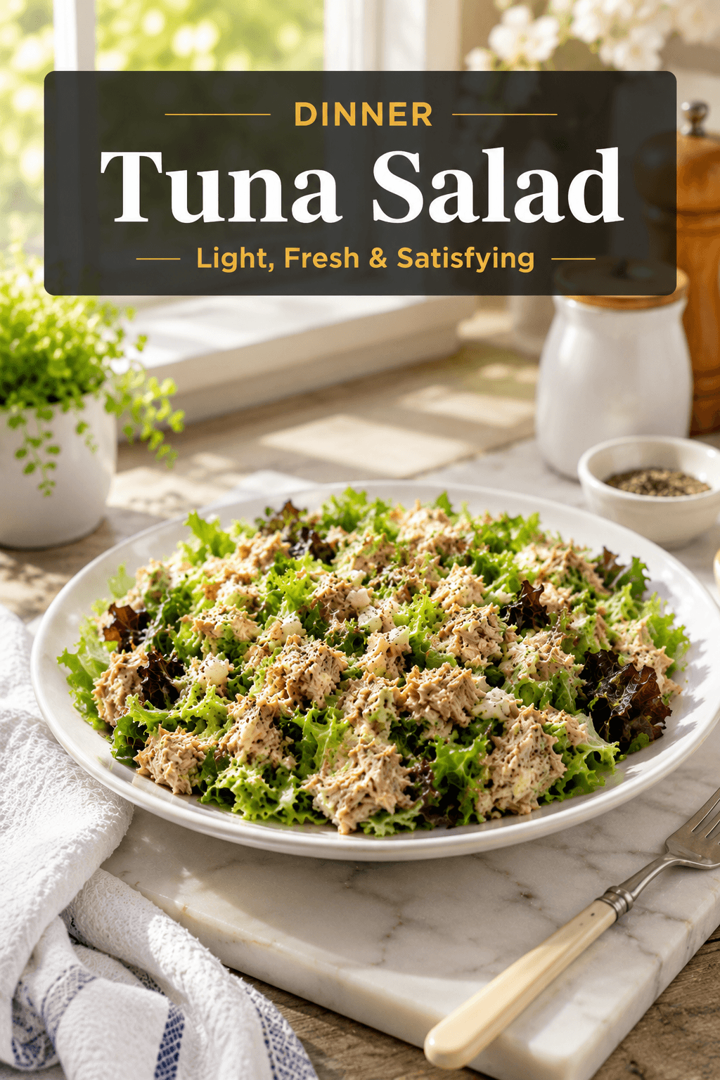 Serve Immediately | Tuna Salad Final Serving Step
