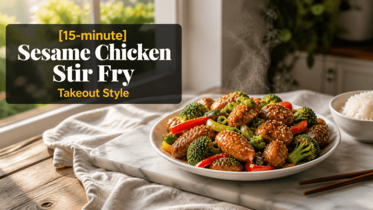 15-Minute Sesame Chicken Stir Fry – Easy Takeout Style Recipe
