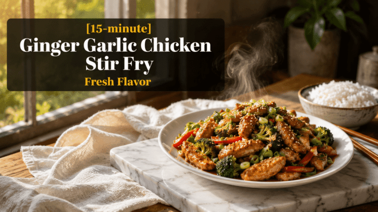 15-Minute Ginger Garlic Chicken Stir Fry – Fresh Flavor