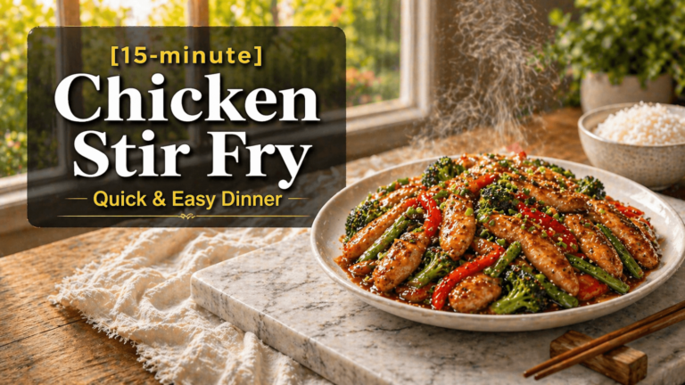 15-Minute Chicken Stir Fry (Better Than Takeout!) – Easy & Healthy Dinner