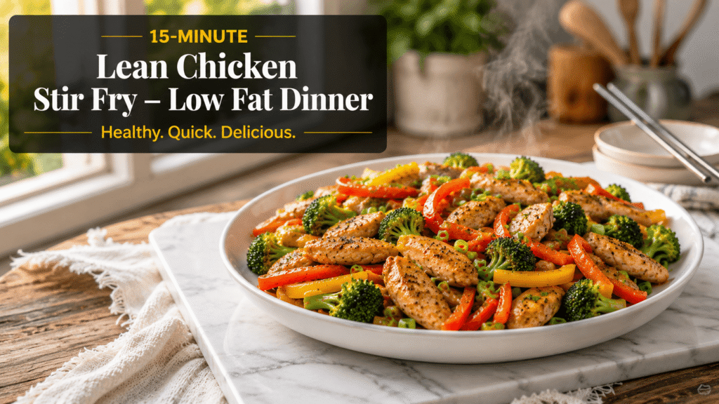 How to make the perfect chicken stir fry cooked in a wok with colorful vegetables