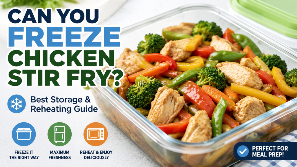 Can you freeze chicken stir fry with vegetables for easy meal prep and reheating