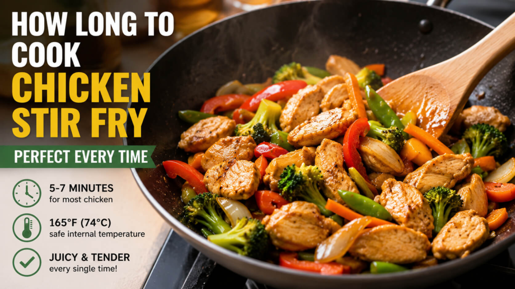 How long to cook chicken stir fry for juicy and perfectly cooked chicken every time