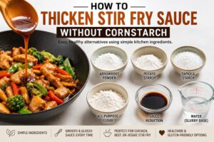 How to thicken stir fry sauce without cornstarch using simple kitchen ingredients